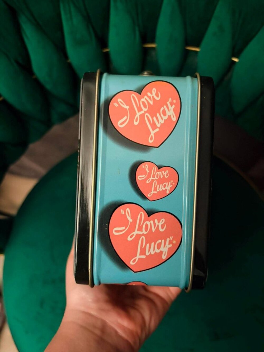 Vintage I Love Lucy Vandor Mini Lunch Box Tin Lucille Ball Desi Arnaz Collectibl - Picture 3 of 5